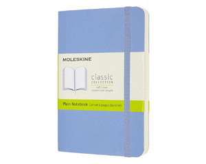 Блокнот Moleskine Classic Soft Pocket A6 96 листов без линовки голубой на сшивке (90x140 мм)